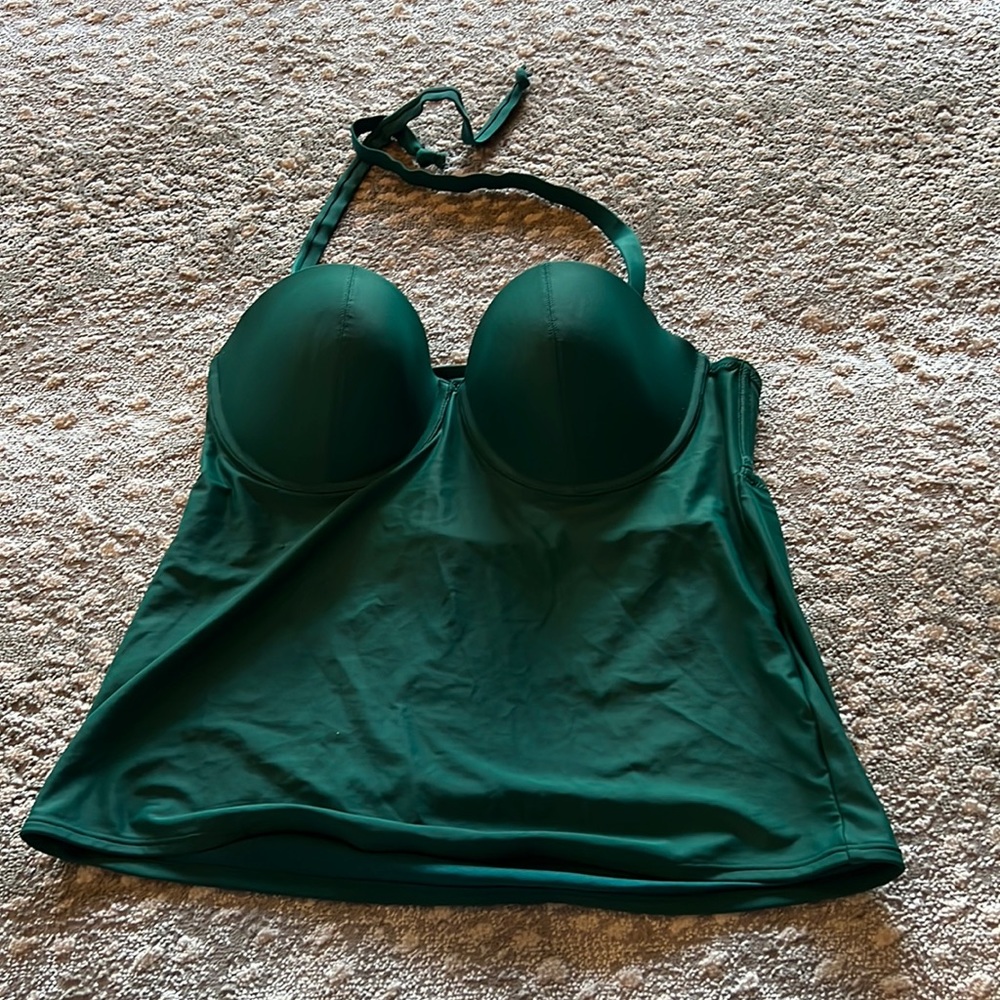 Green swim suit top